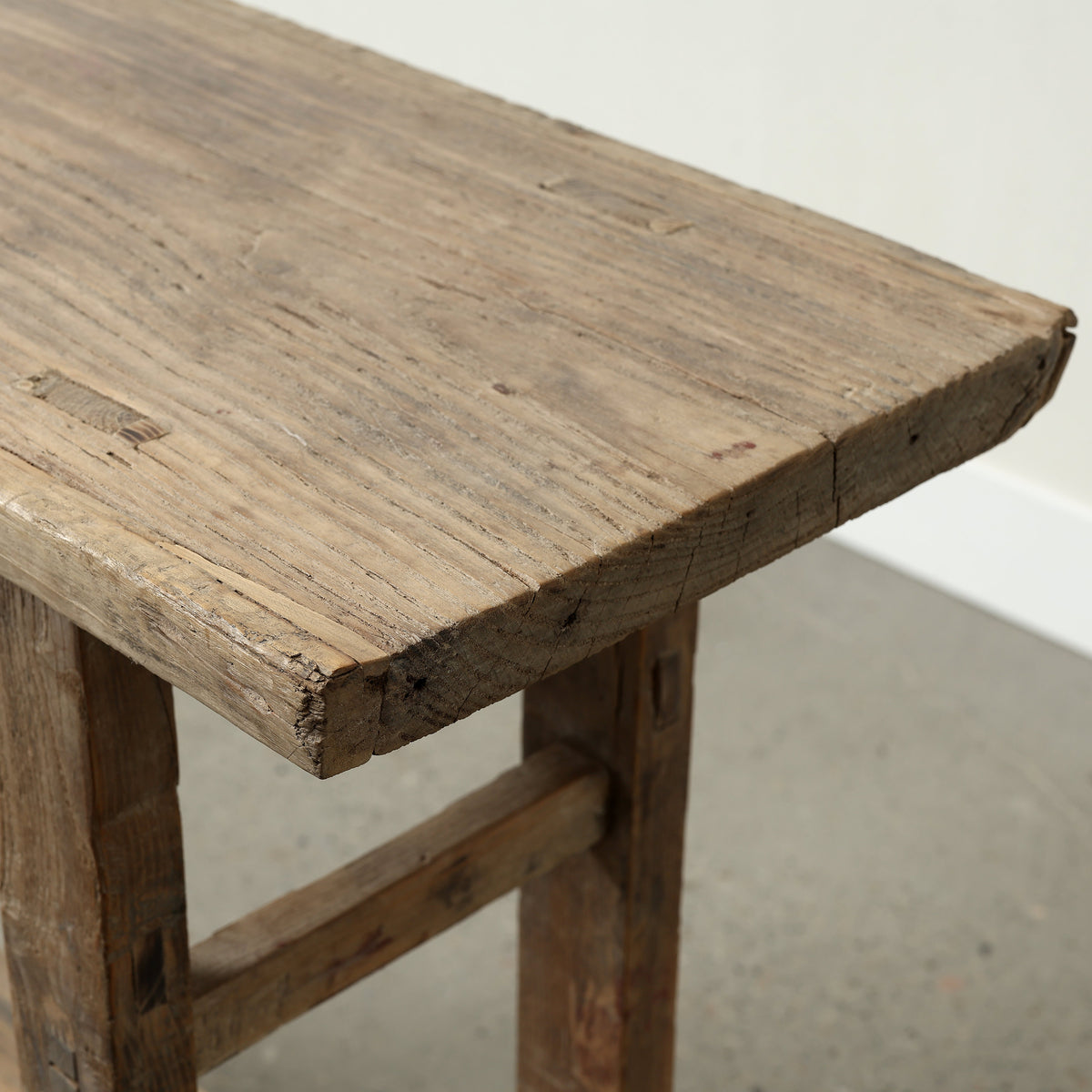 Approx. 44" Long 13"Deep Console with Shelf, Weathered Natural