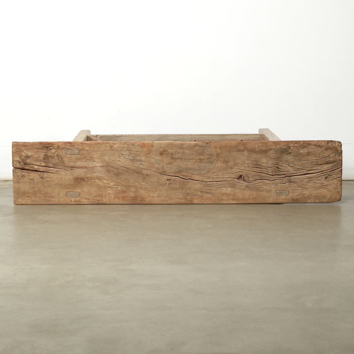 Approx.67 Inches Long Vintage Console with Shelf Neutral Wood Tone