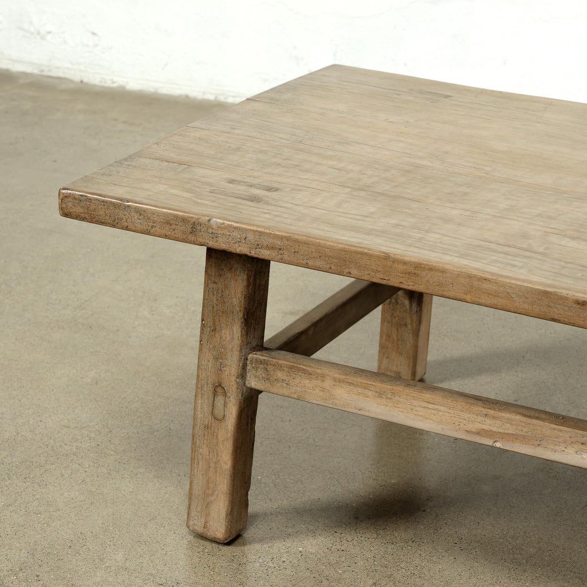 Vintage Coffee Table 66.5x26.8x16.9H Walnutwood Weathered Natural