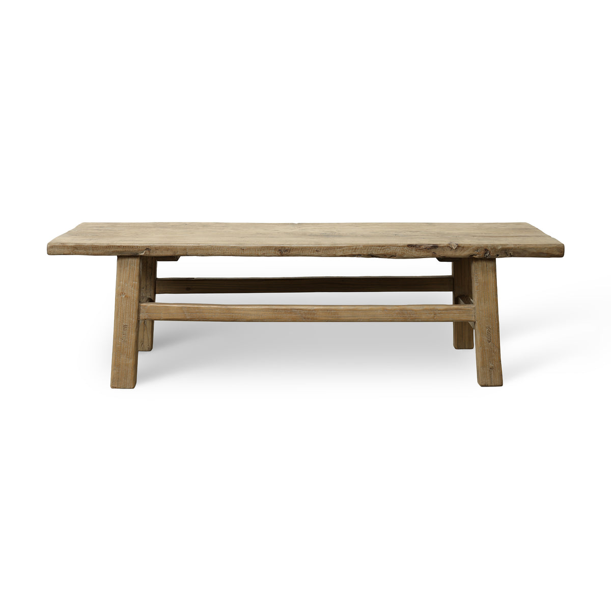 Vintage Coffee Table Approx 60" Long 24 Inches Wide Weathered Natural