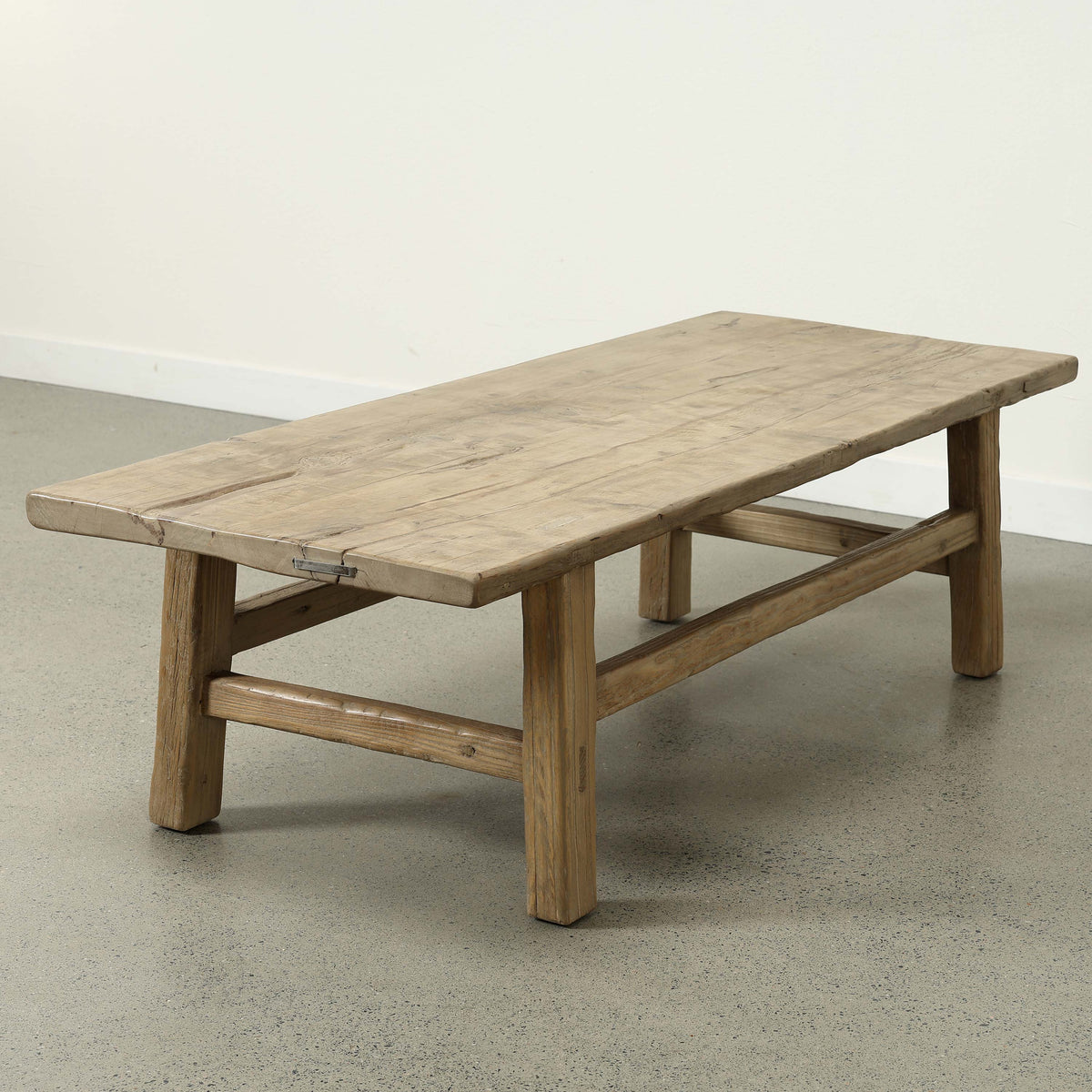 Vintage Coffee Table Approx 60" Long 24 Inches Wide Weathered Natural