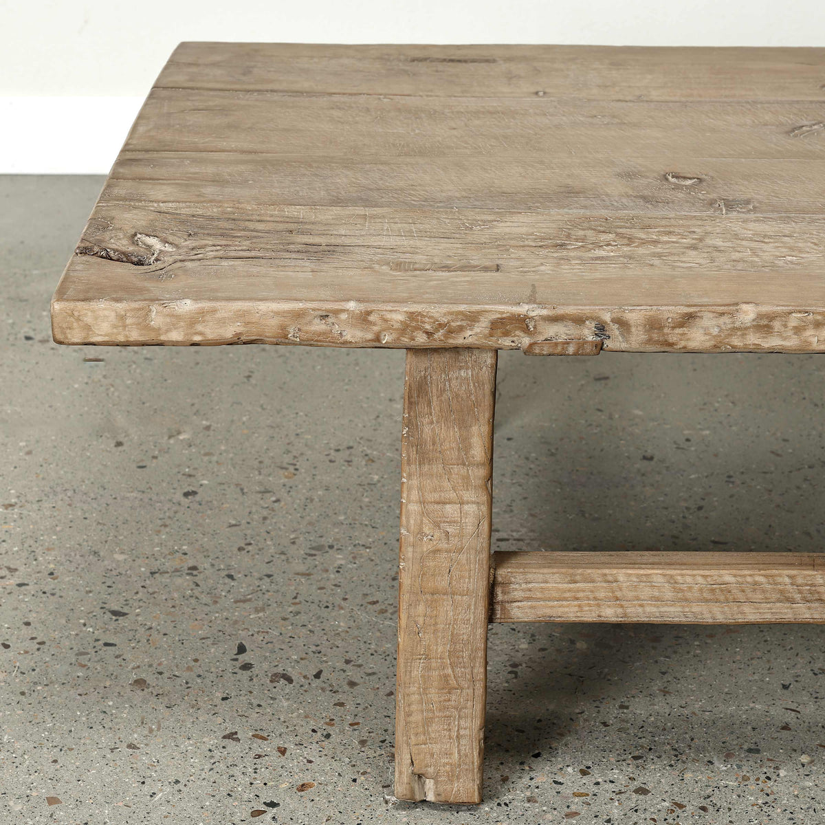 Vintage Coffee Table Approx. 67 Inches Wide 29 Inches Deep Weathered Natural (dimensions and finish may differ)
