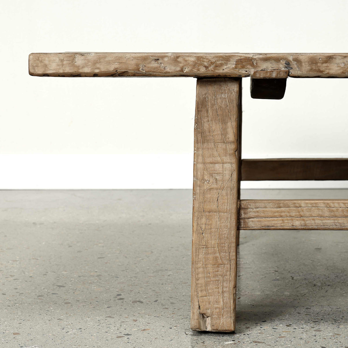 Vintage Coffee Table Approx. 67 Inches Wide 29 Inches Deep Weathered Natural (dimensions and finish may differ)