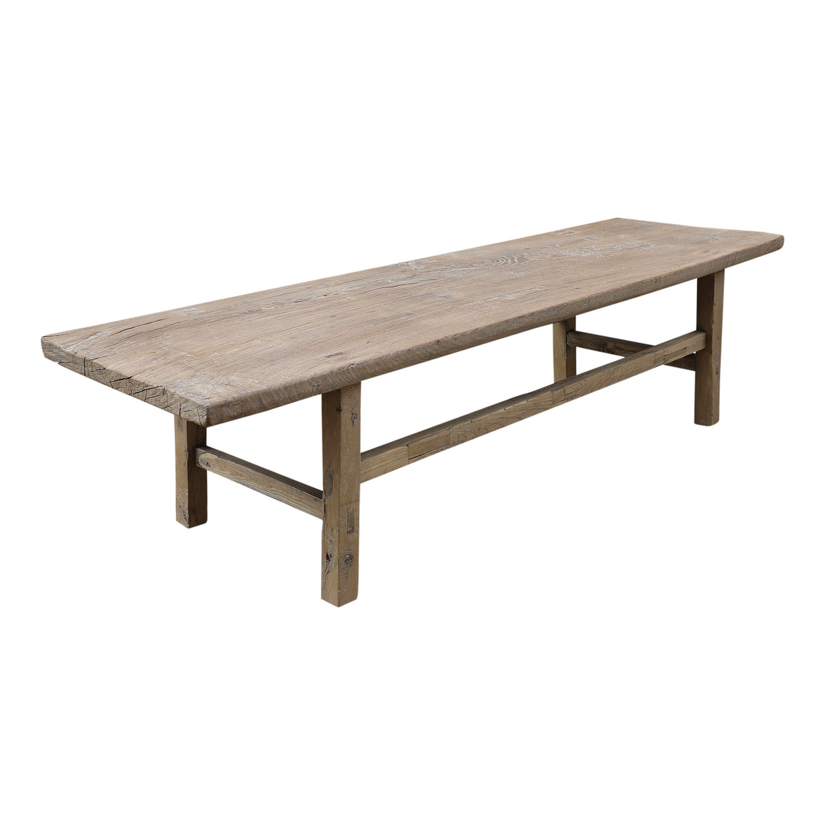 Vintage coffee table Large approx. 6-7' long 20-30" wide Weathered natural (size & color vary)