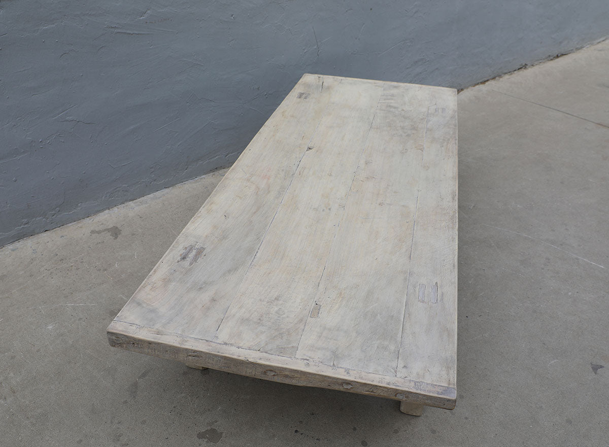 Vintage Coffee Table Large Walnutwood Weathered Natural 78x31x18H