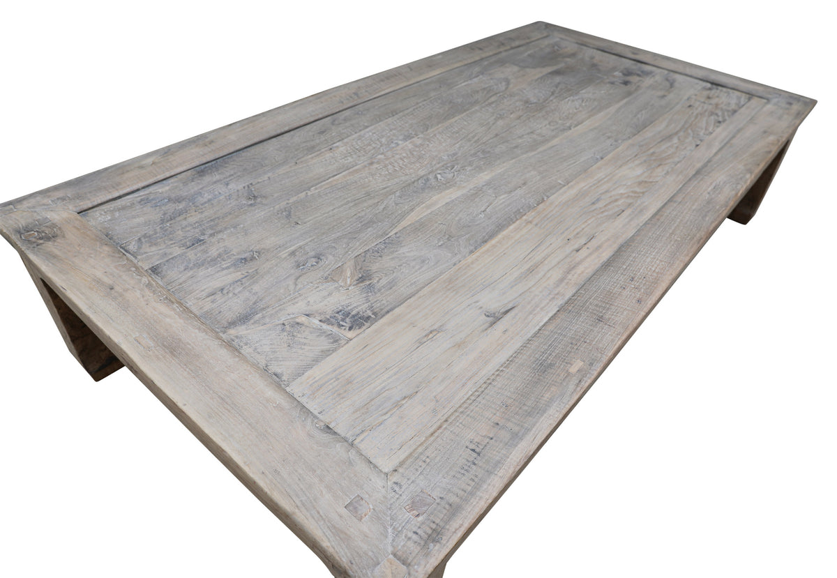 Vintage Extra Large Coffee Table Approx. 7-8ft Wide 30-50 Inches Deep Weathered Natural(Size & Finish vary)