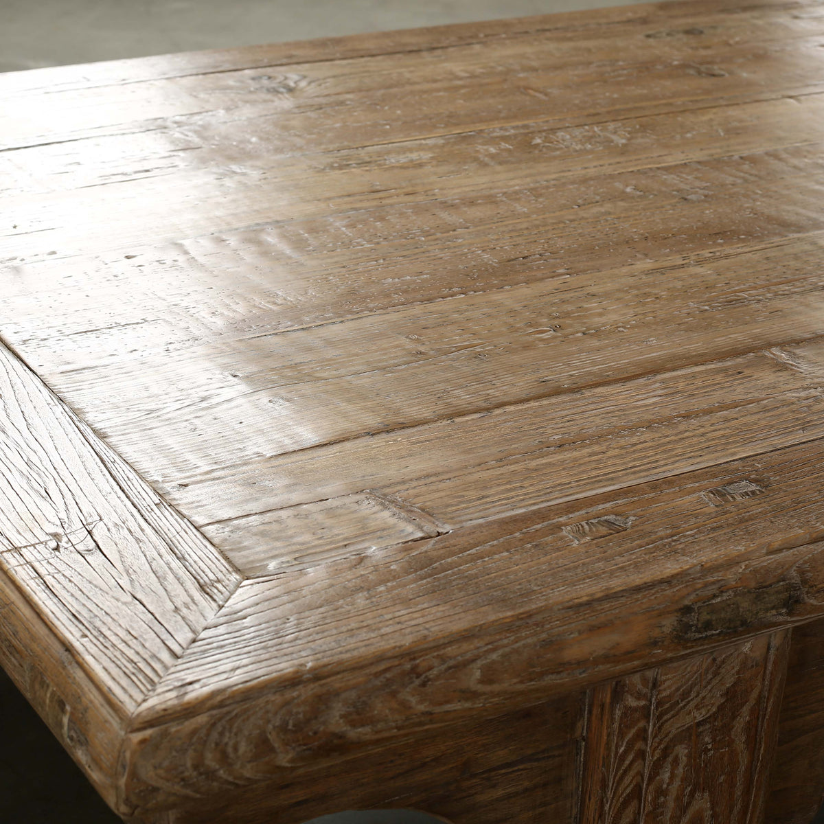 Approx. 91 Inches Wide 48.4 Inches Deep Vintage Extra Large Ming Style Coffee Table Weathered Natural