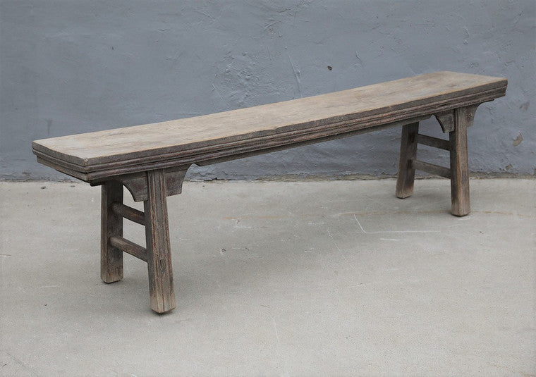 Vintage Bench Large Weathered Natural 74Wx12Dx20H image 3