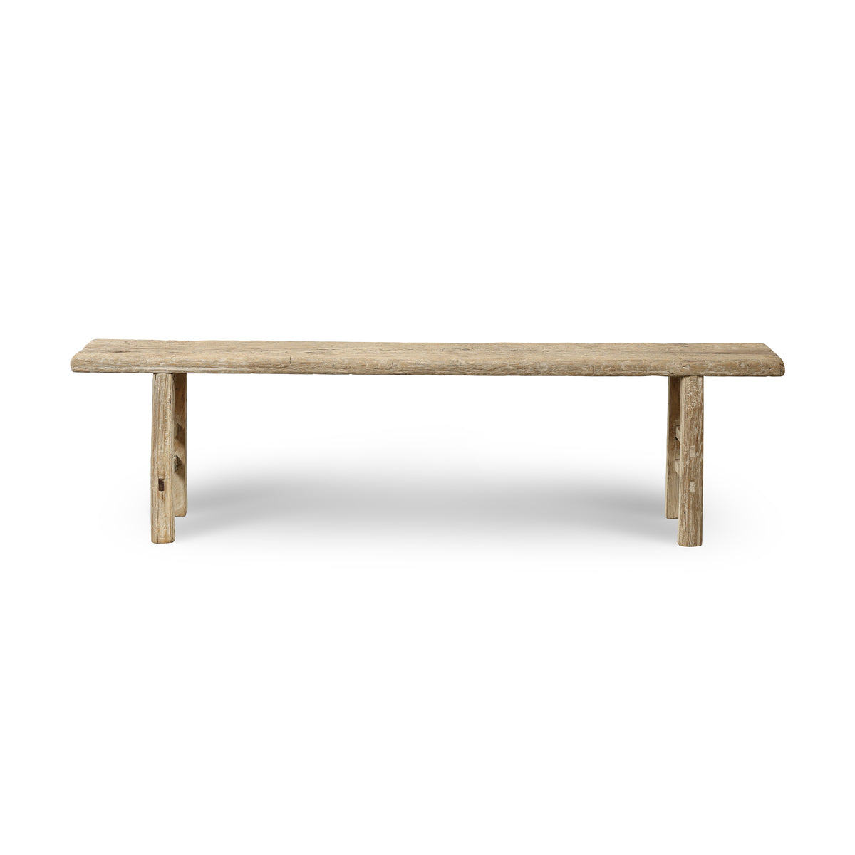 Approx. 74 Inches Long 12 Inches Deep Vintage Rustic Bench Weathered Natural