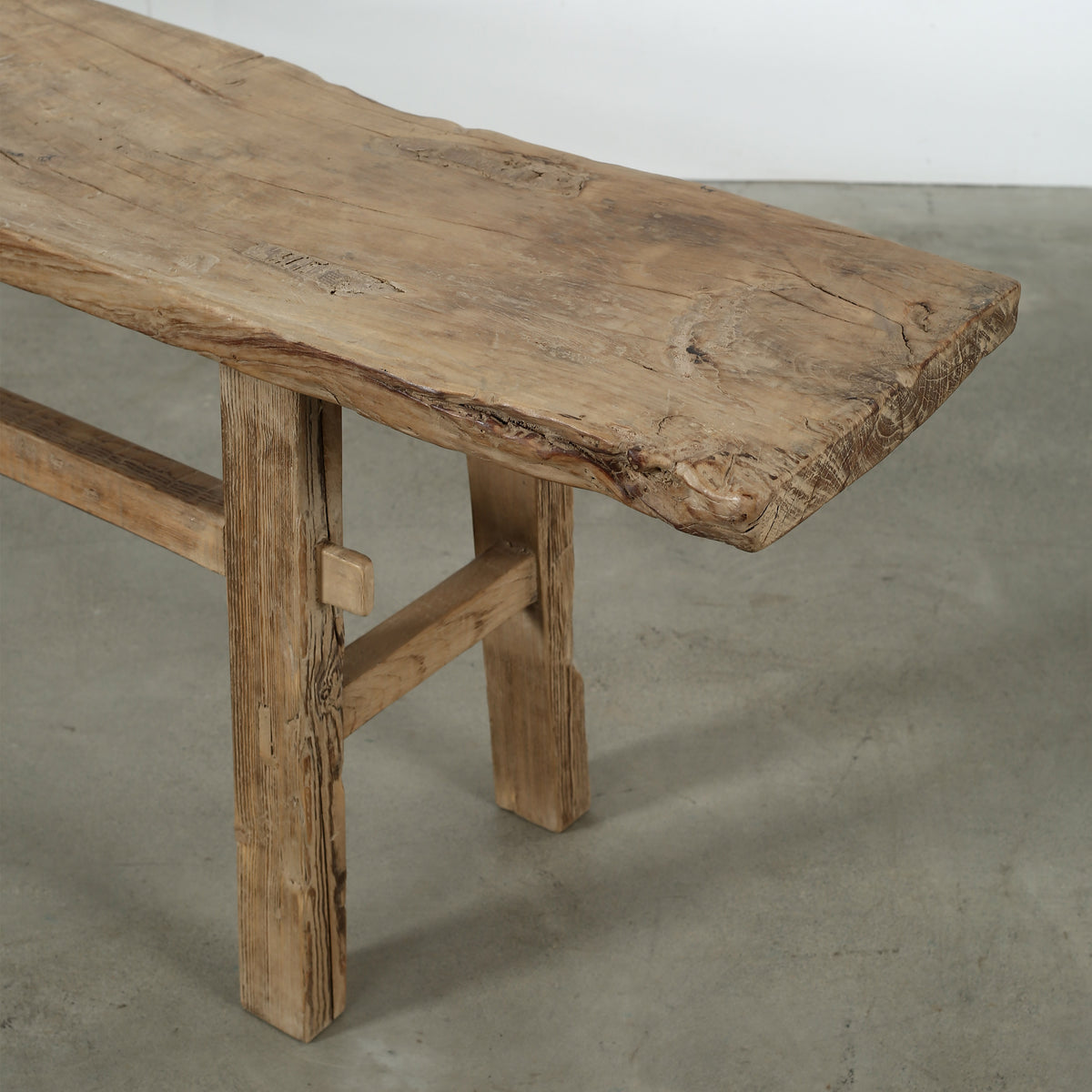 Vintage Bench Large Weathered Natural 75.6x12x21.3H