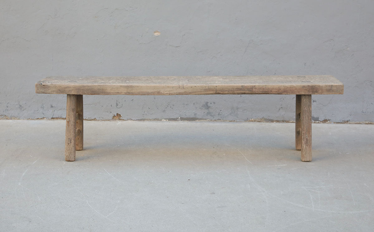 Approx.74 Inches Long 15 Inches Deep Vintage Bench Weathered Natural
