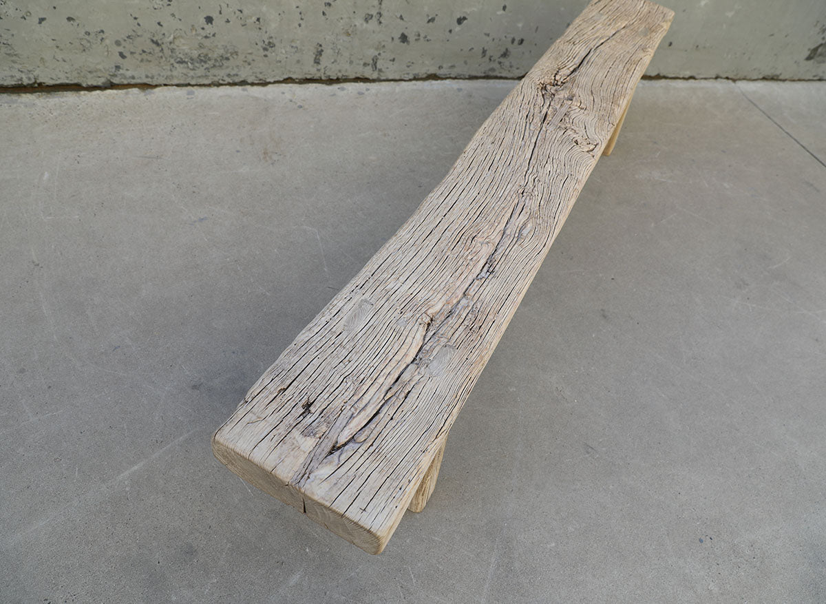 Approx. 92 Inches Long 12 Inches Deep Vintage Bench with Rustic Texture