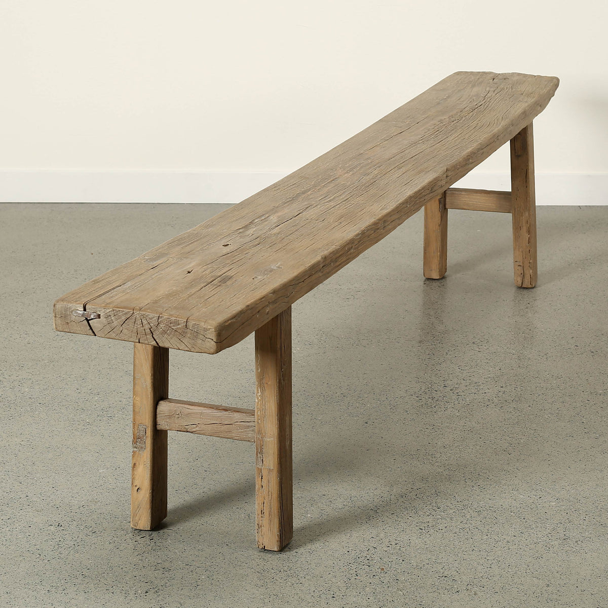Approx. 91 Inches Long 12 Inches Deep Vintage Rustic Bench Weathered Nature