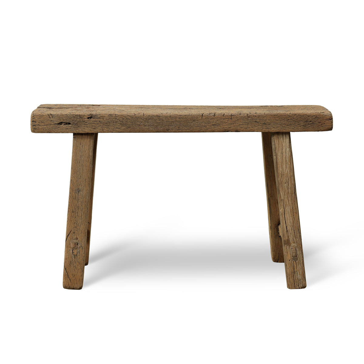 Approx. 32" Long Vintage Mini Bench Weathered Natural