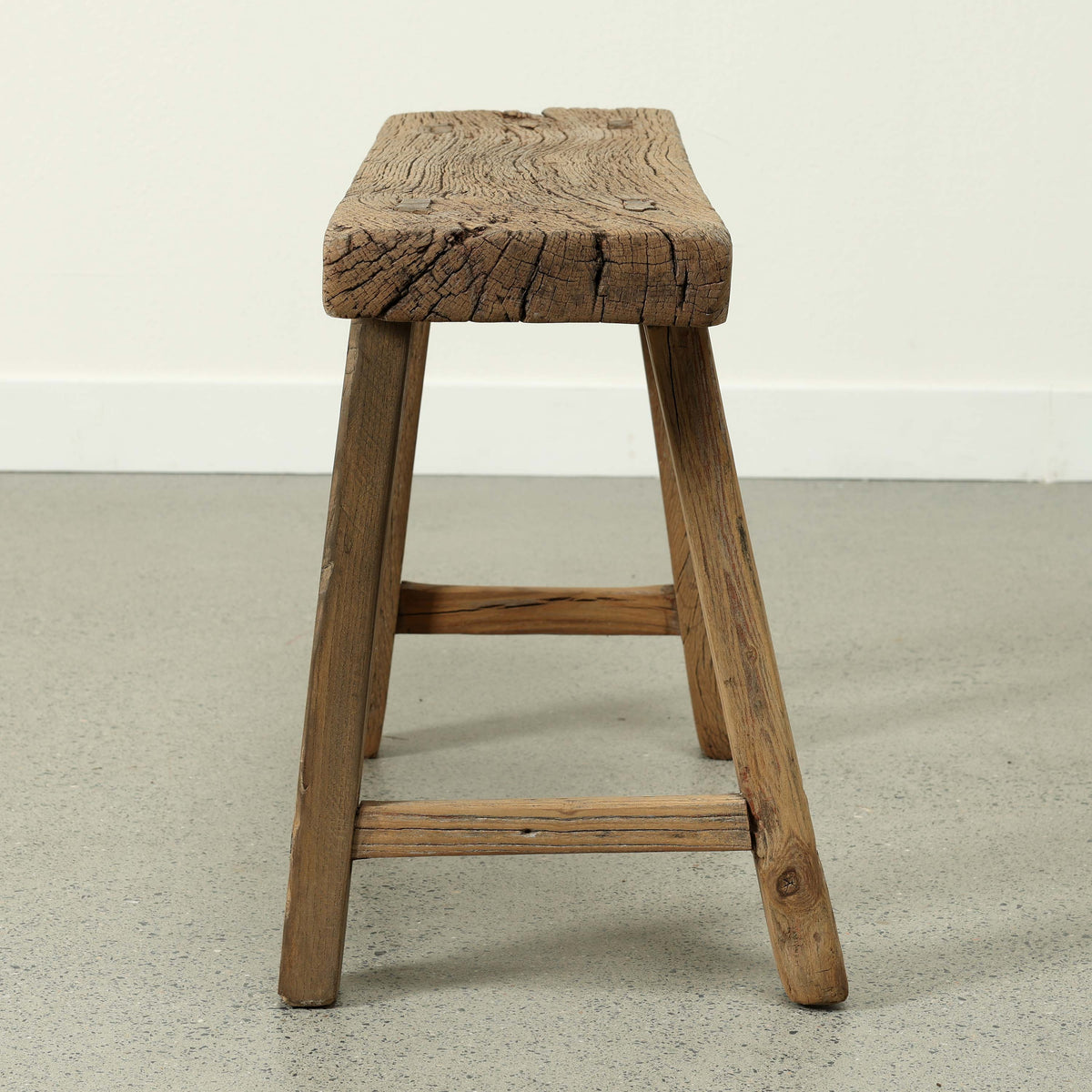 Approx. 32" Long Vintage Mini Bench Weathered Natural