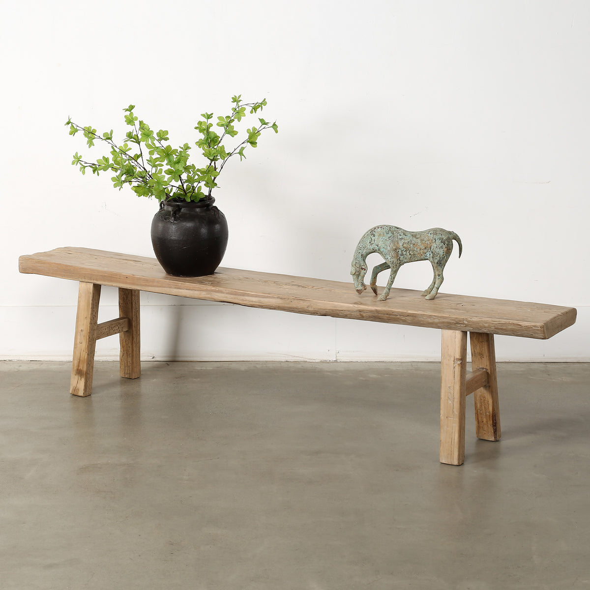Approx.82 Inches Long 12 Inches Deep Hermosa Entryway Bench Weathered Natural