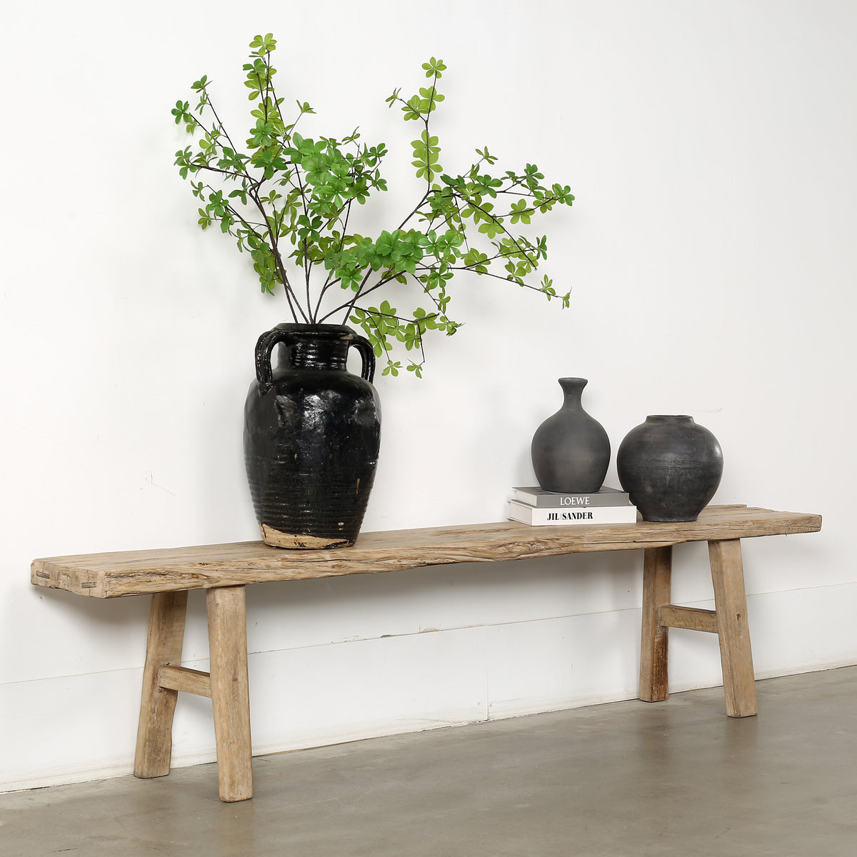 Approx.82 Inches Long 13 Inches Deep Hermosa Entryway Bench Weathered Natural
