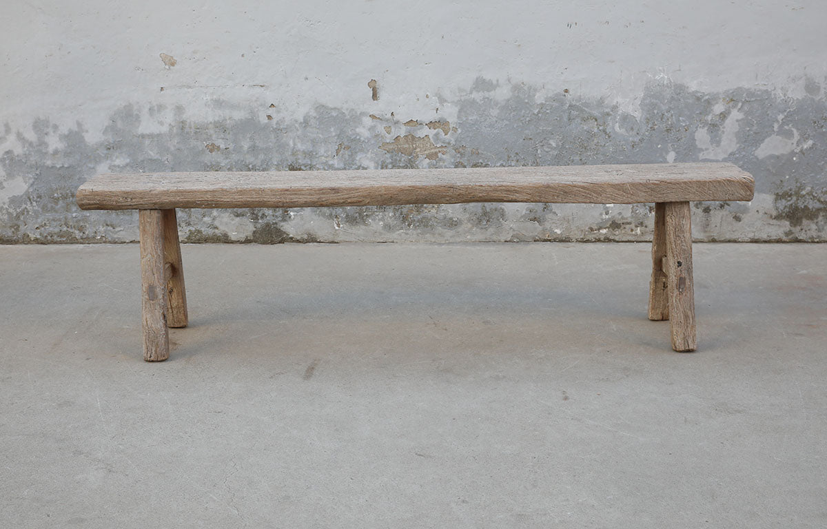 Approx.74 Inches Long 13 Inches Deep Vintage Bench Weathered Natural