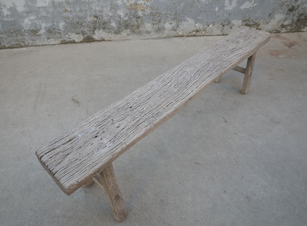 Approx.74 Inches Long 13 Inches Deep Vintage Bench Weathered Natural