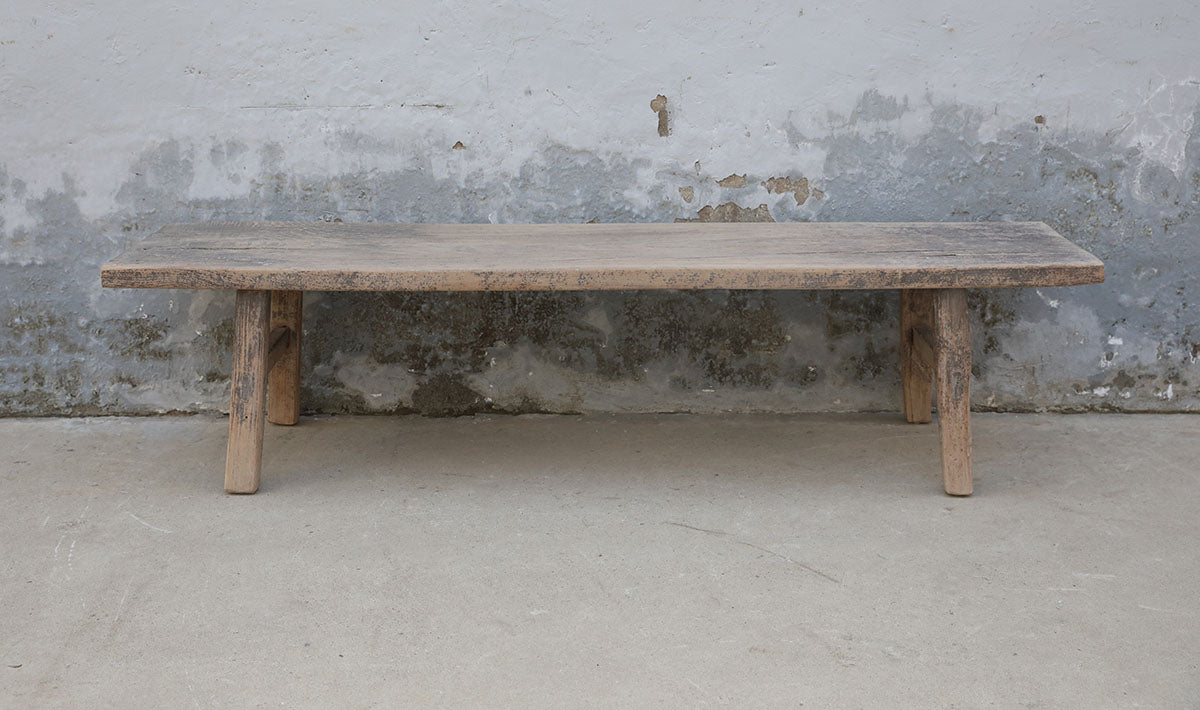 Approx. 71 Inches Long 18 Inches Deep Vintage Bench Weathered Natural