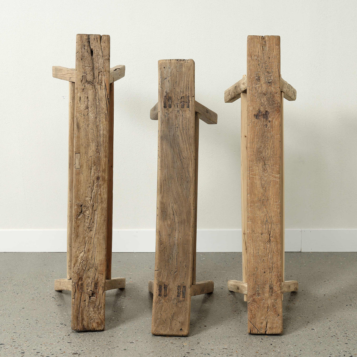 Vintage Country Board Bench Weathered Natural Wood (size vary)