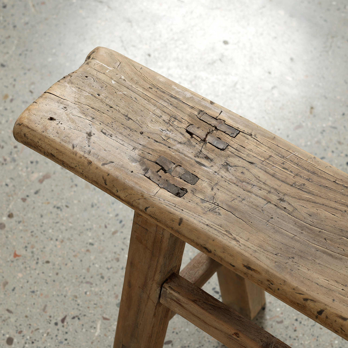 Vintage Country Board Bench Weathered Natural Wood (size vary)