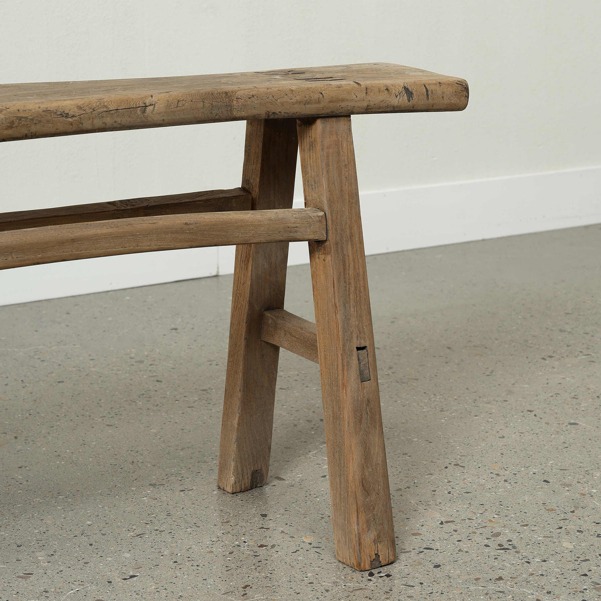 Vintage Country Board Bench Weathered Natural Wood (size vary)
