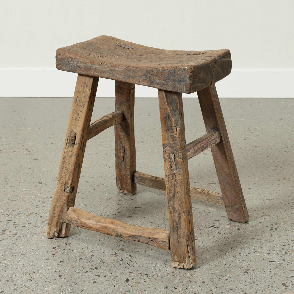 Vintage Stool Rectangular Approx.16.7 Inches Wide 9" Deep 20" High