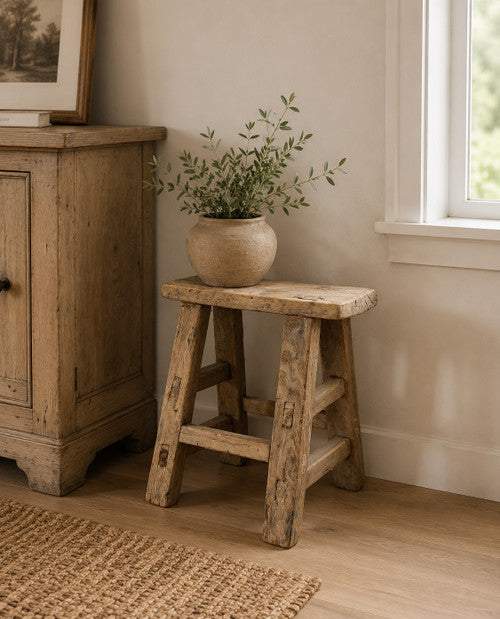 Vintage Mini Step Stool Rectangular Approx.12-16 Inches High 12-15" Wide 4-6 Inches Deep (size & finish vary) image 2