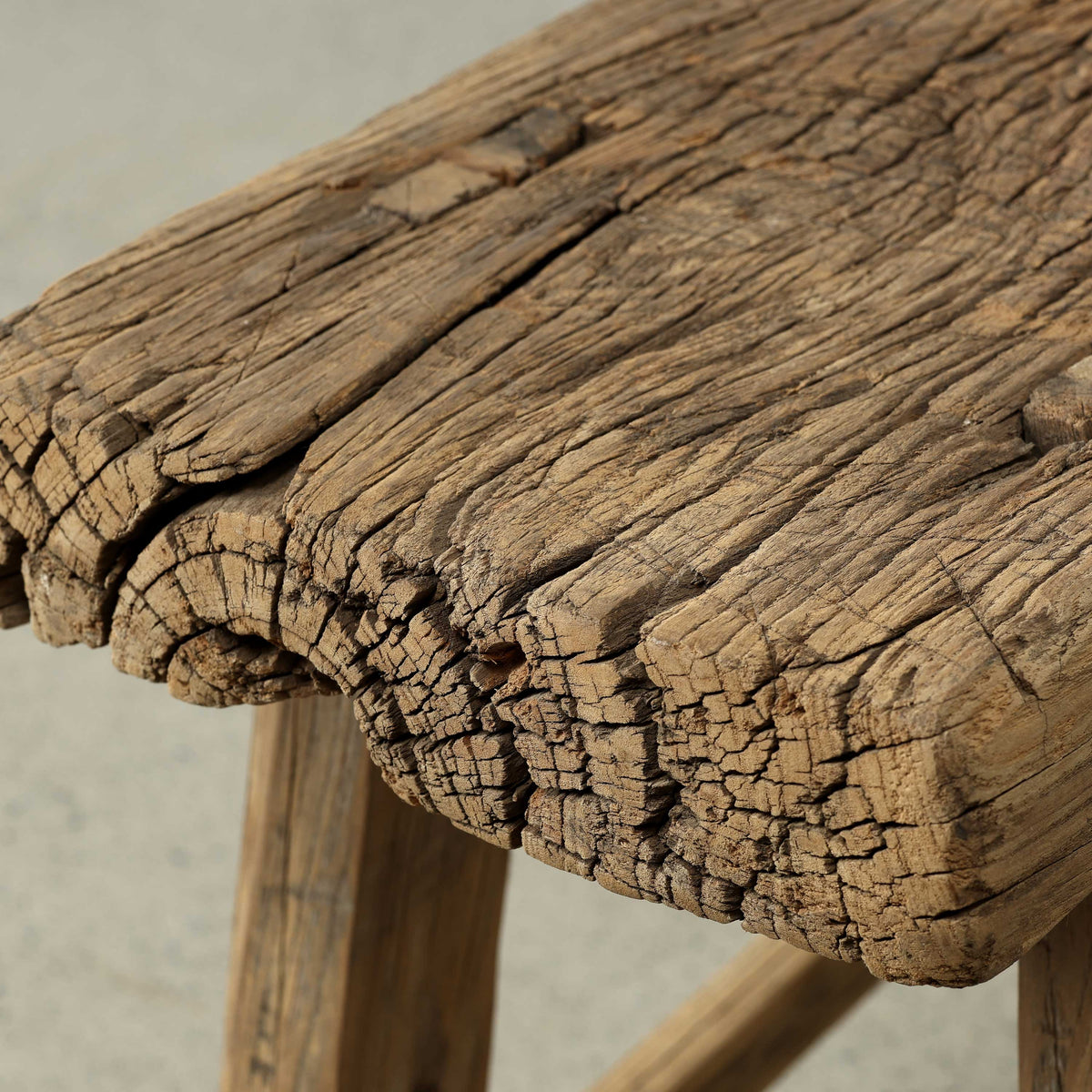 Vintage Rustic Bench Approx.28" Wide 9" Deep Weathered Natural