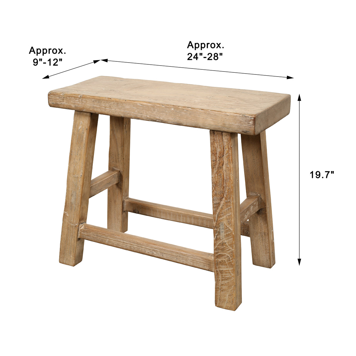 Vintage Table Approx.20 Inches High 24-28 Inches Wide 9-12 Inches Deep Weathered Natural