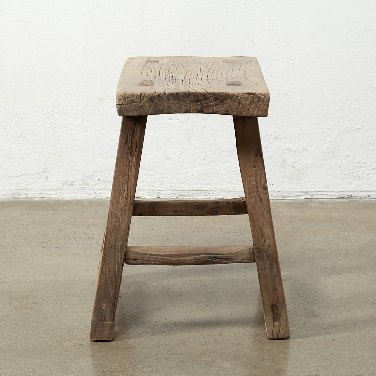 Approx. 22" Wide 12" Deep Vintage Accent Table Elmwood Weathered Natual