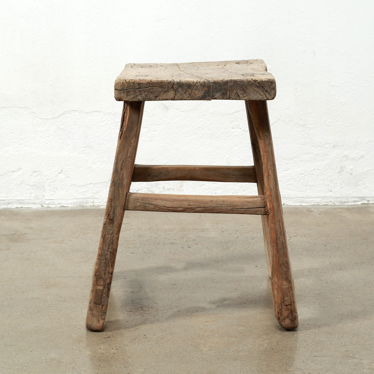 Approx. 21" Wide 13" Deep Vintage Accent Table Elmwood Weathered Natural