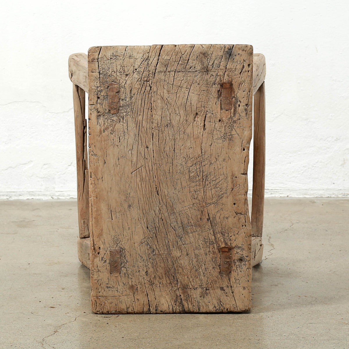 Approx. 21" Wide 13" Deep Vintage Accent Table Elmwood Weathered Natural