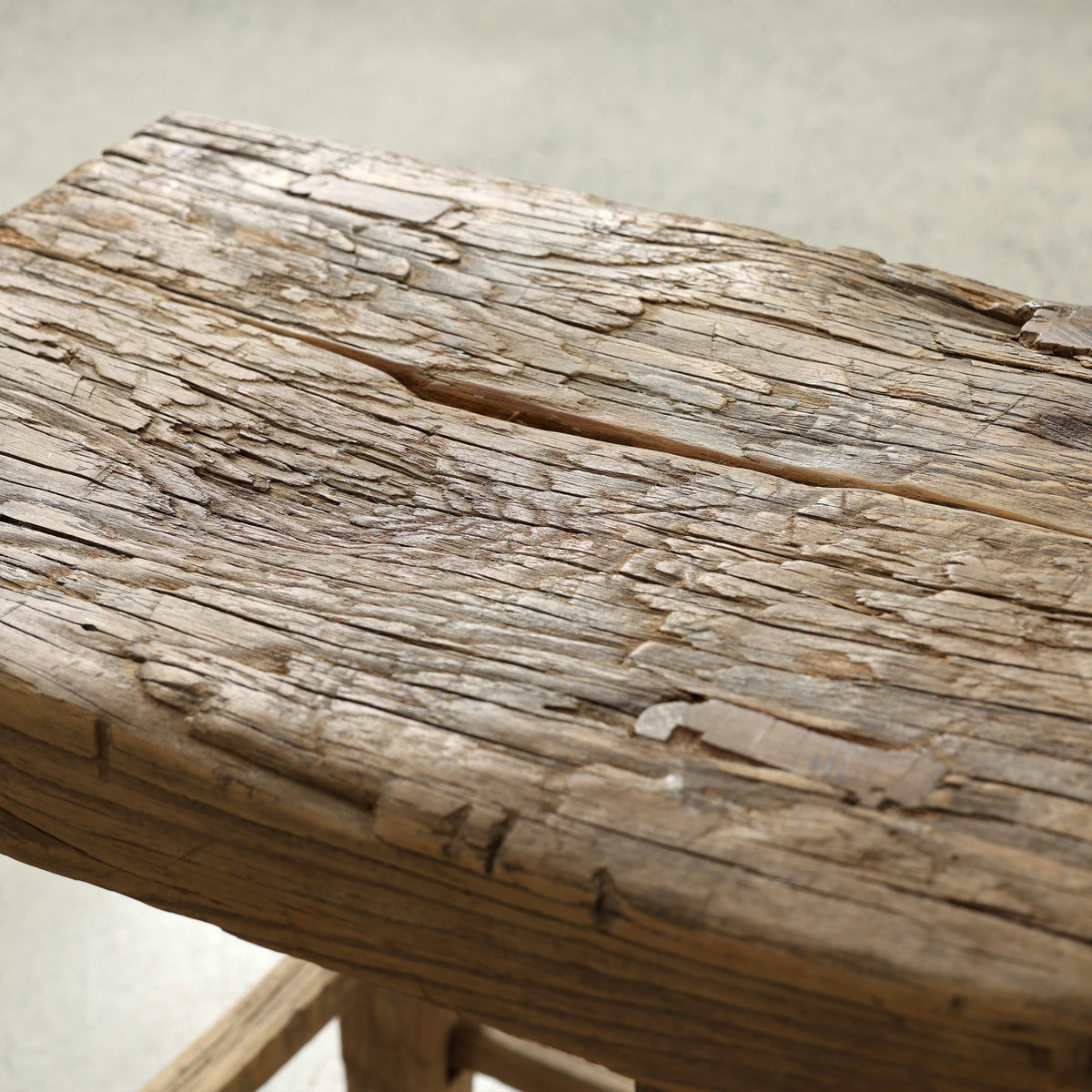 Approx. 18" Wide 12" Deep Vintage Accent Table Elmwood Weathered Natural