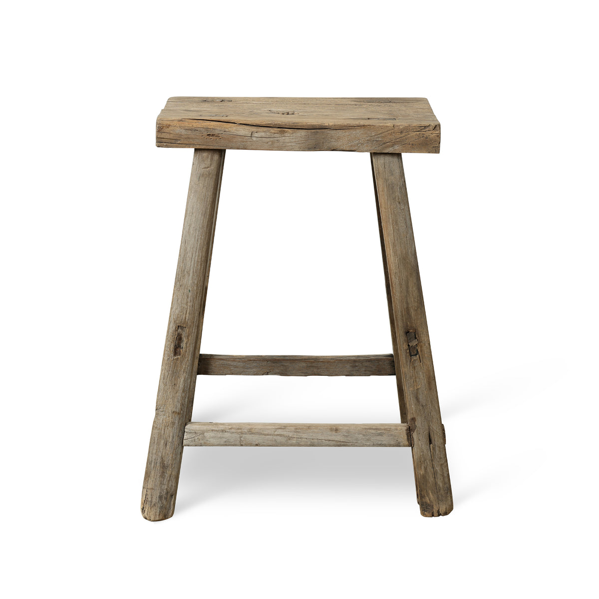 Approx. 15.7" Wide 9.1" Deep Vintage Accent Table Weathered Natural