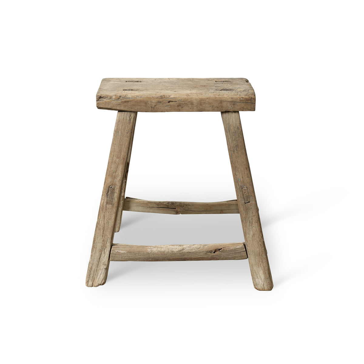 Approx. 17.7" Wide 8.3" Deep Vintage Accent Table Weathered Natural
