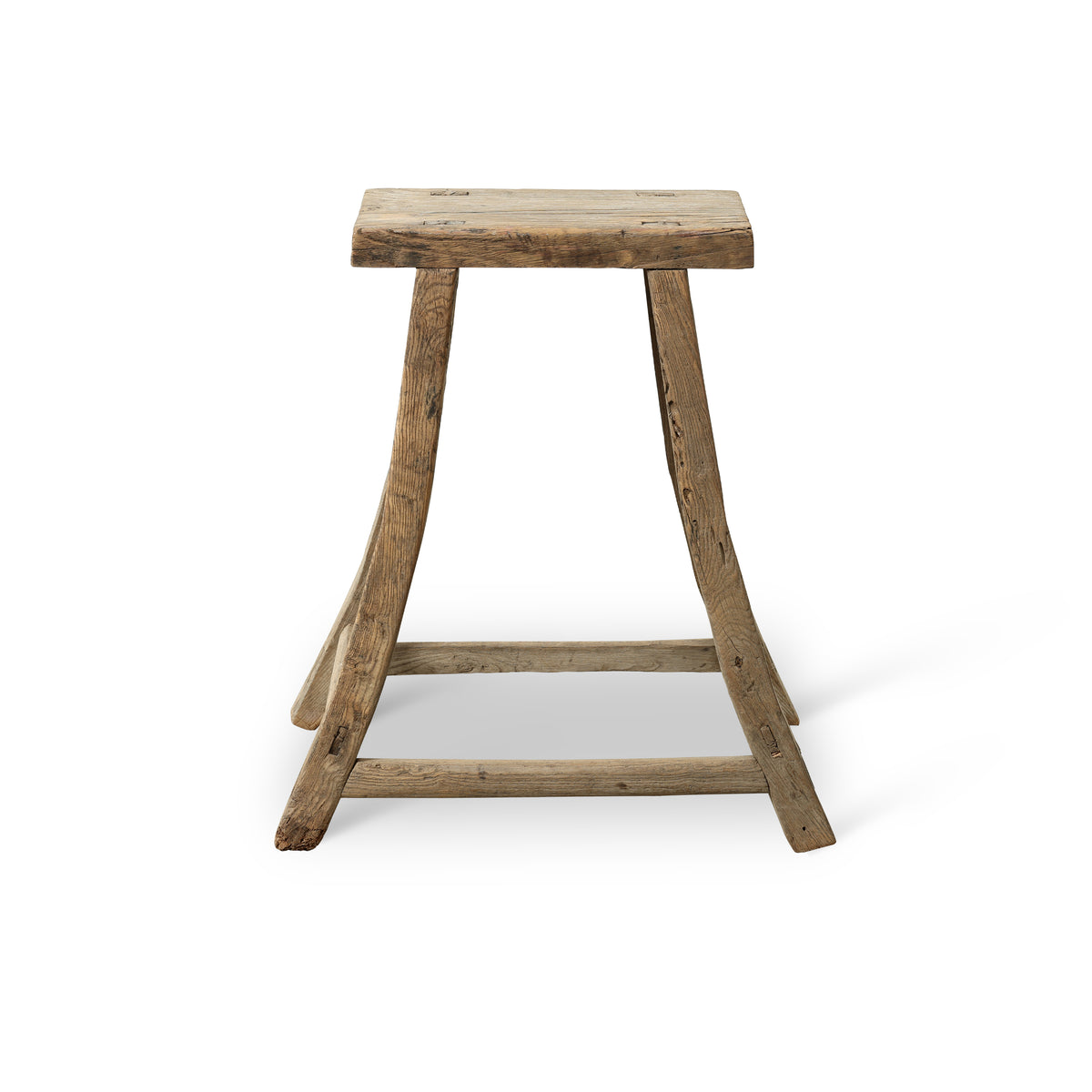Approx. 16.9" Wide 8.3" Deep Vintage Accent Table Weathered Natural