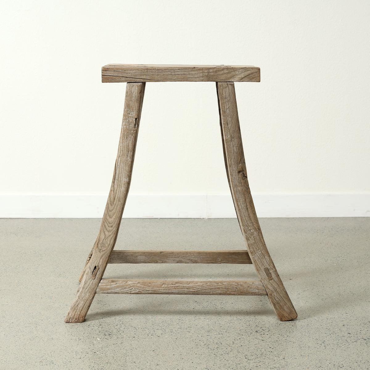 Approx. 16.9" Wide 8.3" Deep Vintage Accent Table Weathered Natural