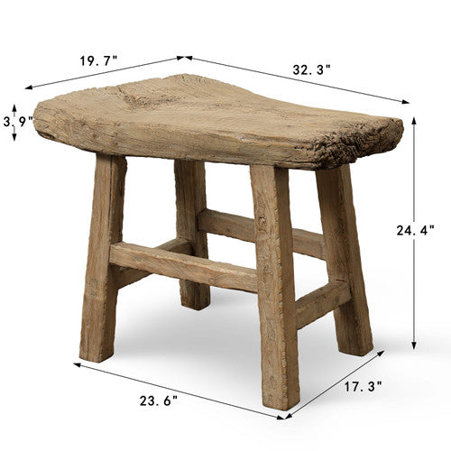 Vintage Accent Table Approx. 32.3 " Wide 19.7" Deep 24.4" High image 2