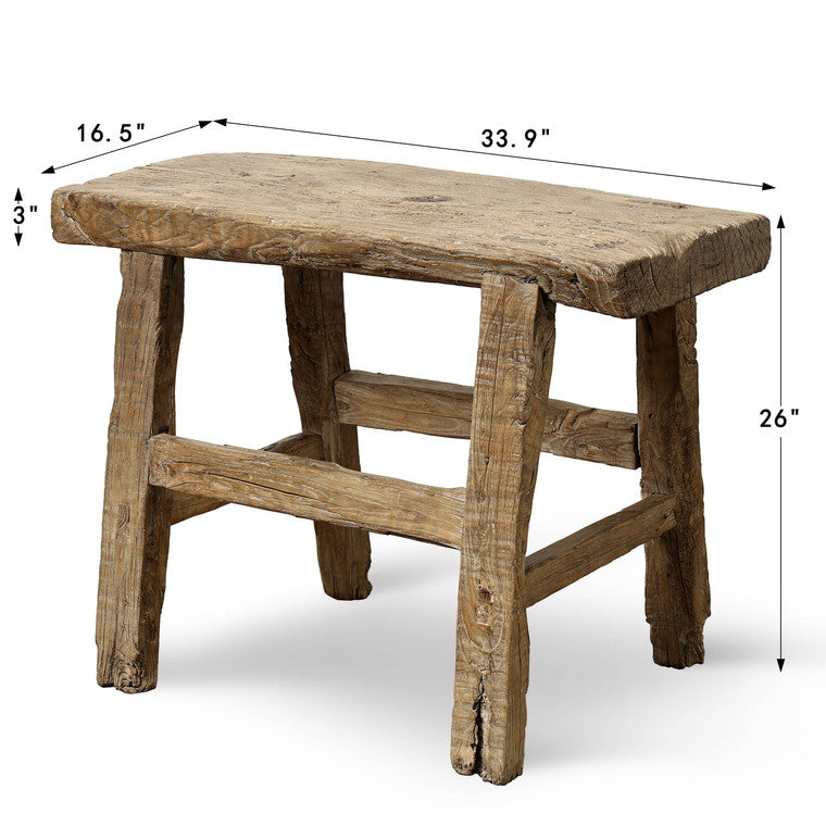 Vintage Accent Table Approx. 33.9 " Wide16.5" Deep 26.0" High image 3