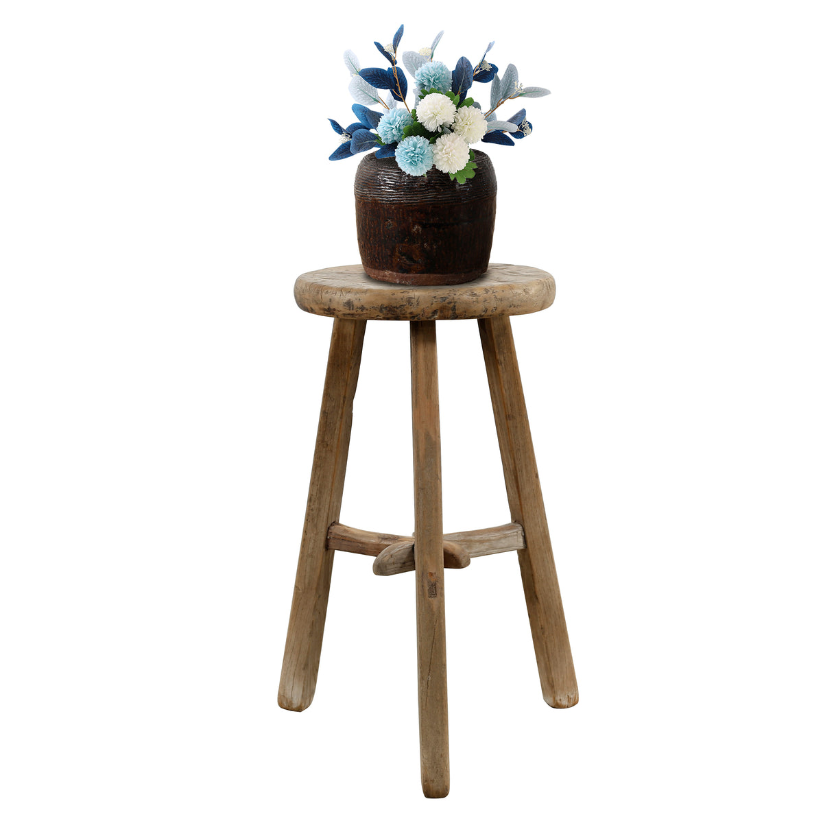Vintage Round Stool (size & finish vary)