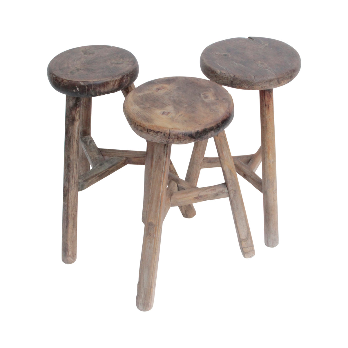 Vintage Round Stool (size & finish vary)