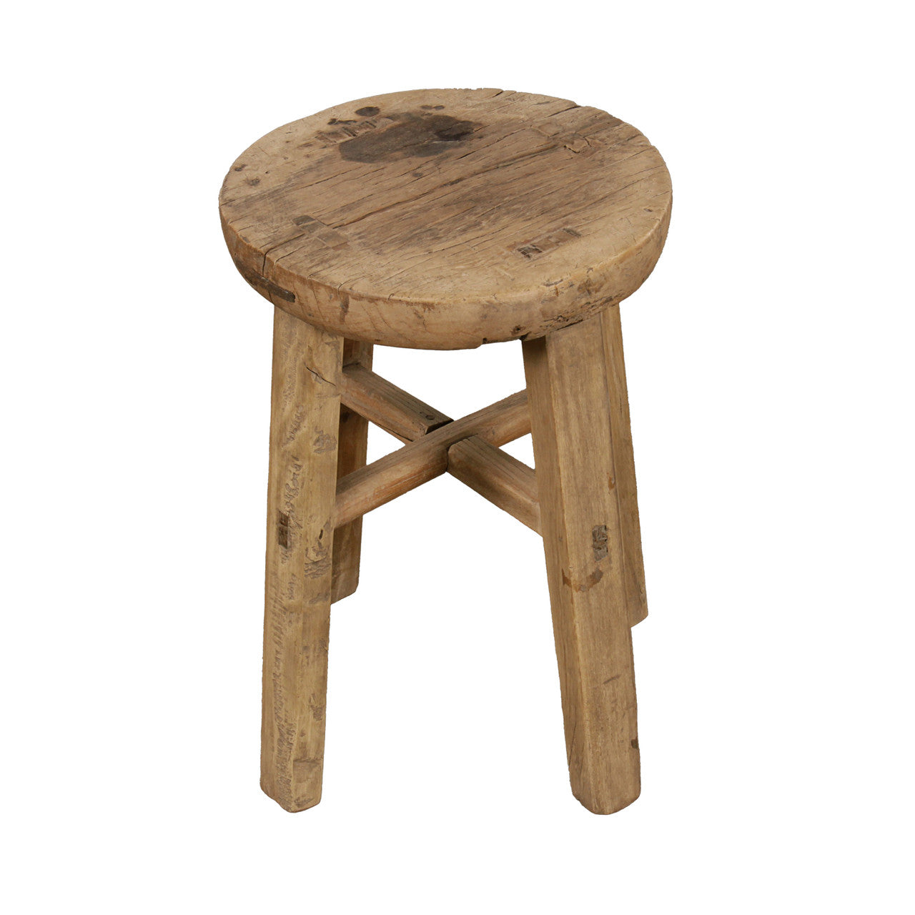 Vintage Round Accent Table Stool