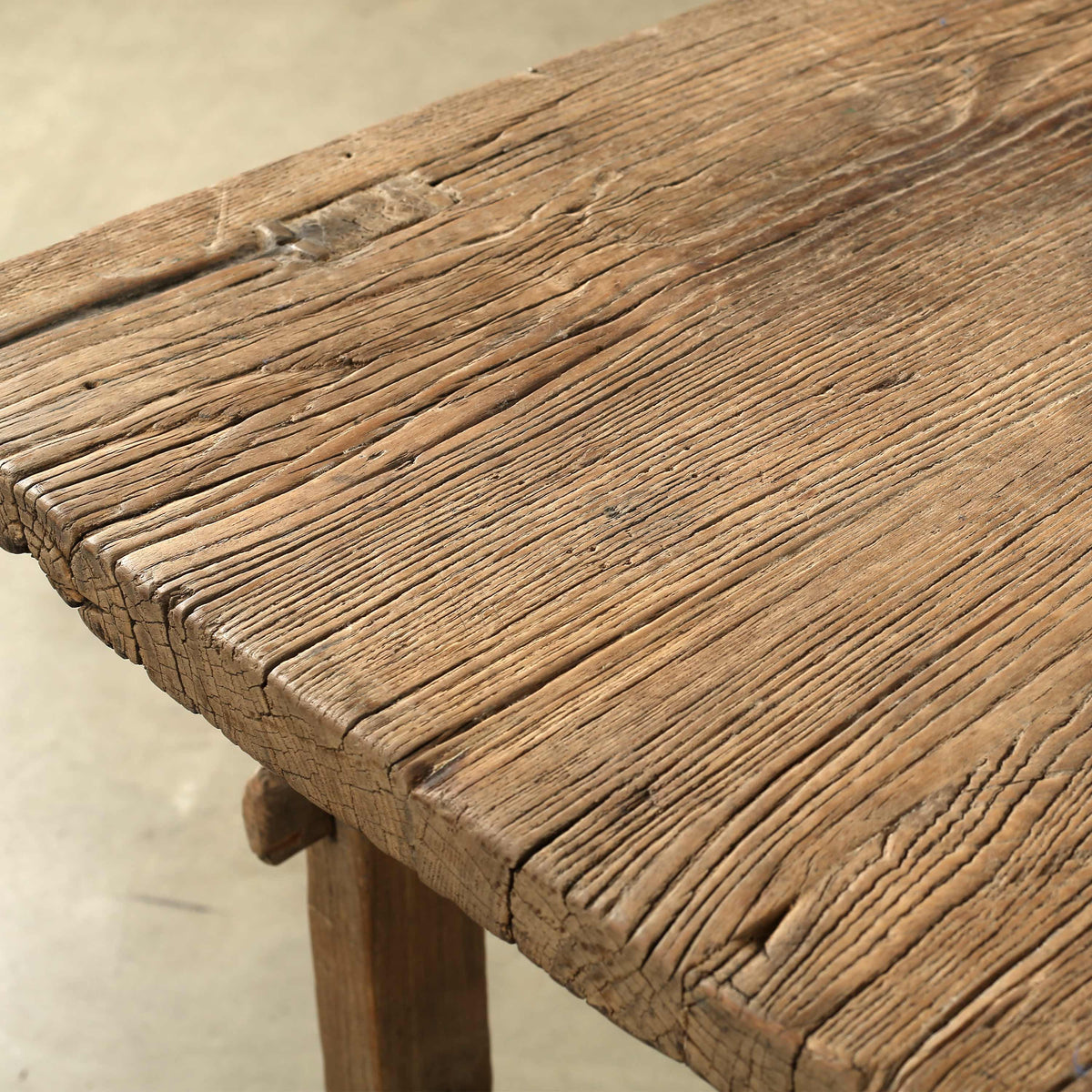 Approx.41" Long 22" Deep Vintage Counter Table Weathered Natural