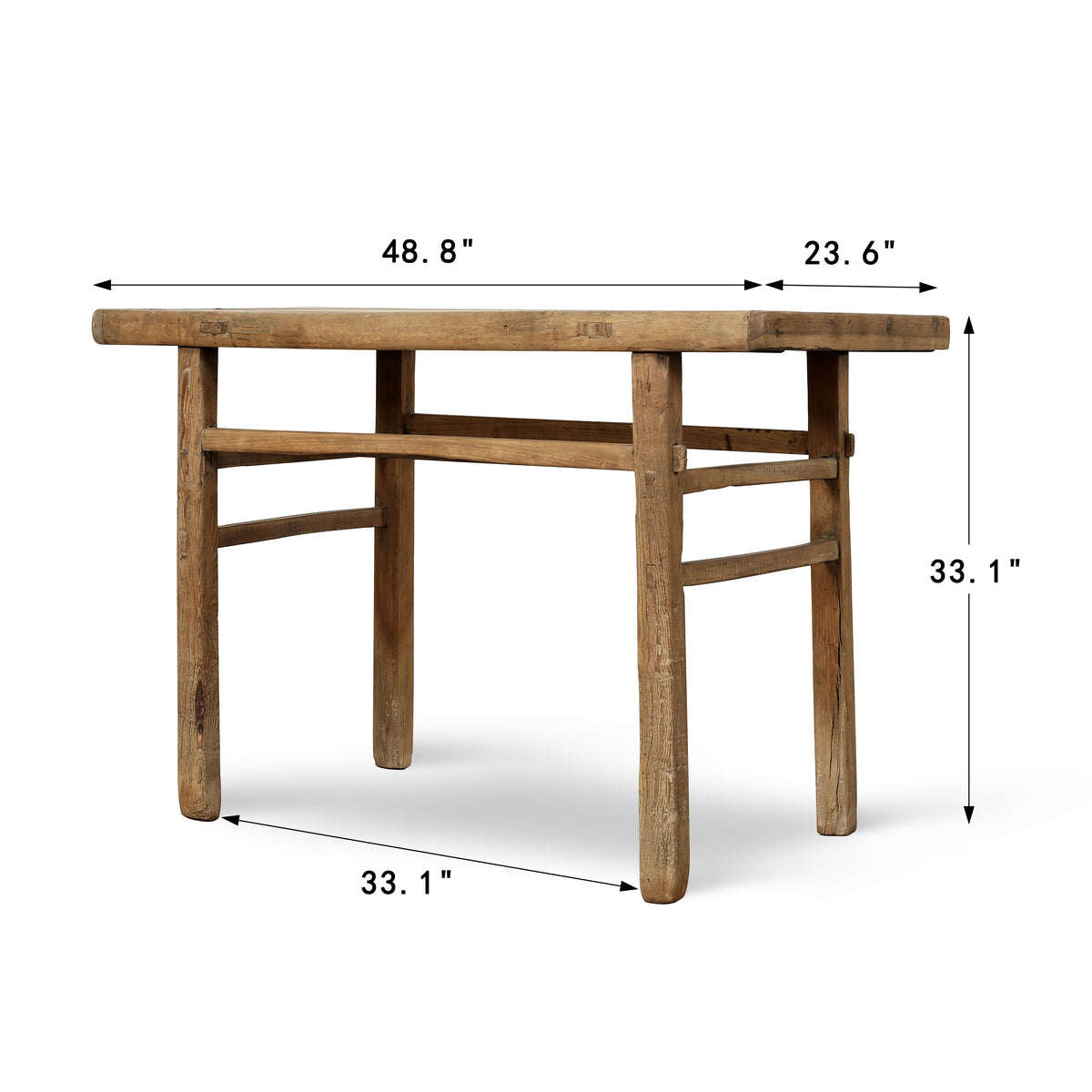 Approx.48" Long 23" Deep Vintage Counter Table Weathered Natural