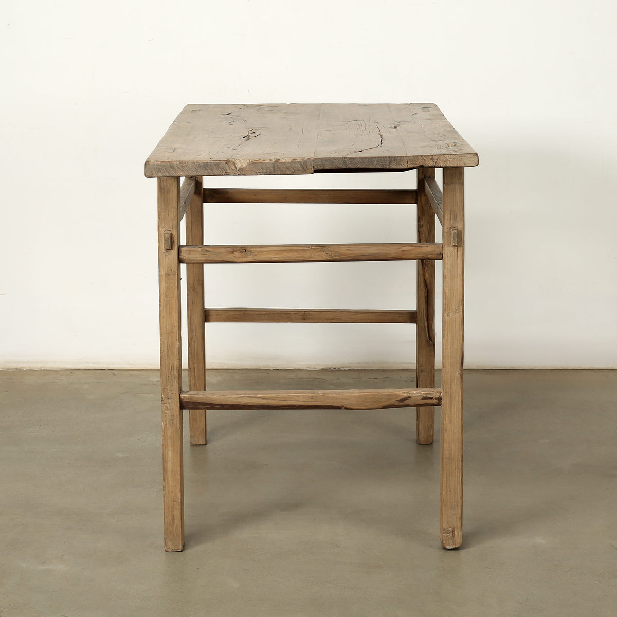 Approx.42" Long 25" Deep Vintage Counter Table Weathered Natural