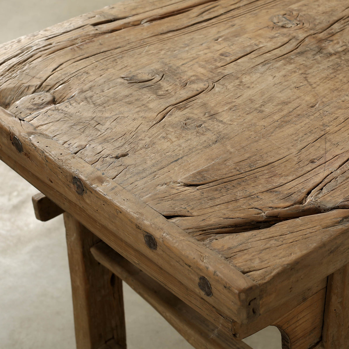 Approx.49" Long 21" Deep Vintage Counter Table Weathered Natural