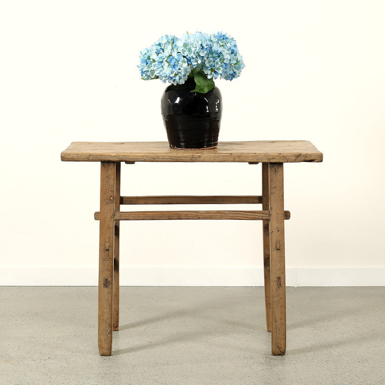Approx.39.8" Long 17.7" Deep Vintage Counter Table Weathered Natural image 3