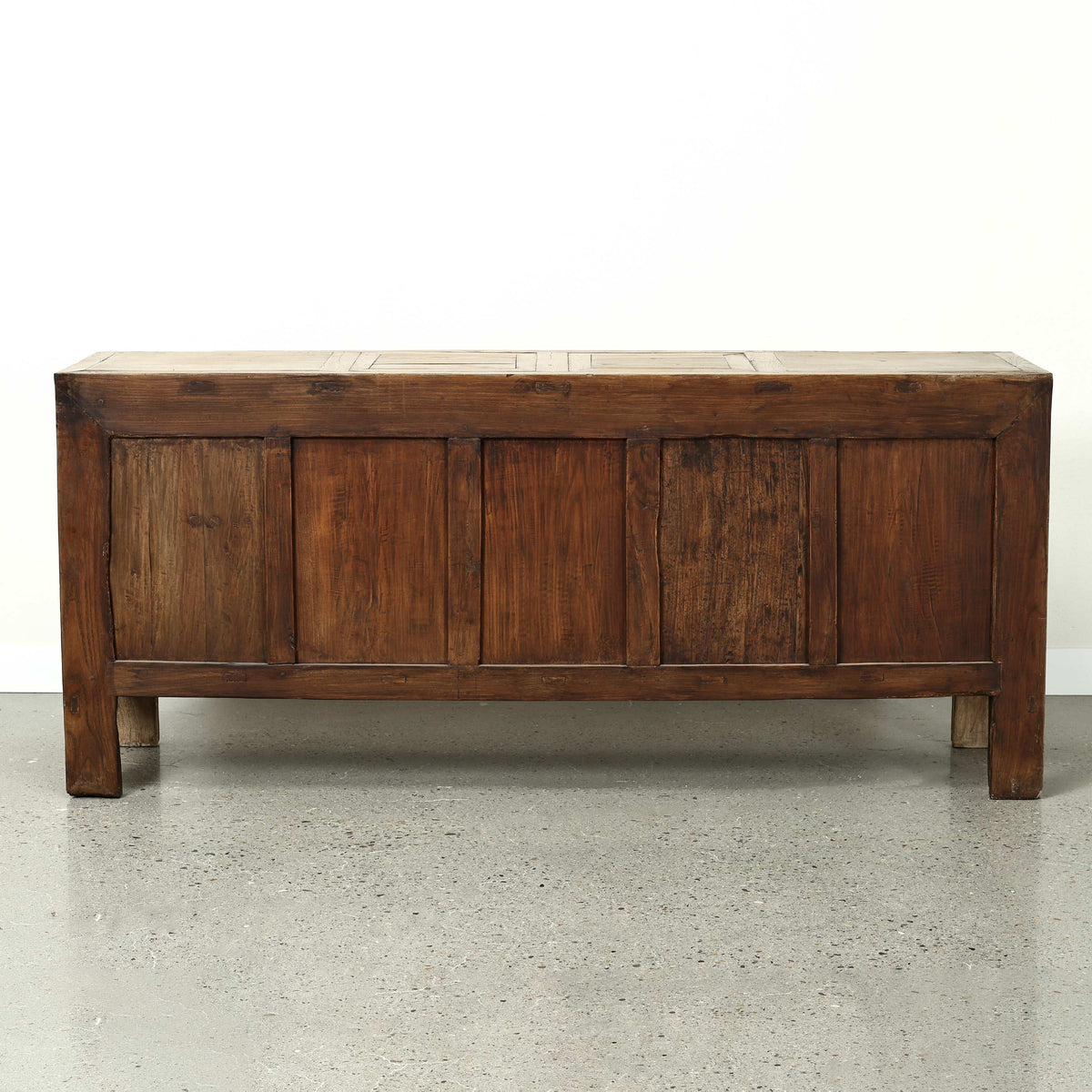 Approx. 81" Wide Antique Sideboard with Six Doors Weathered Natural